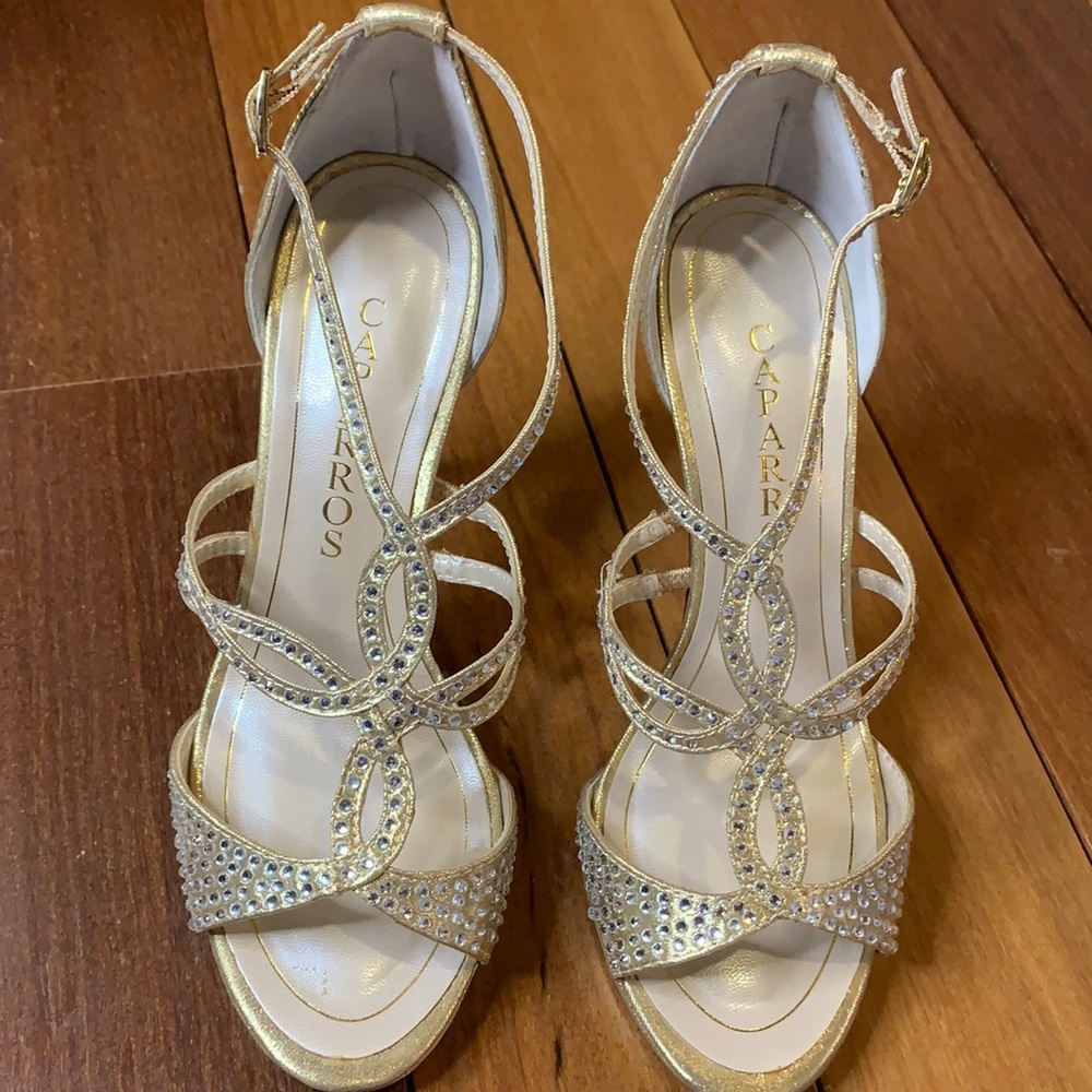 Caparros Gold Heels
